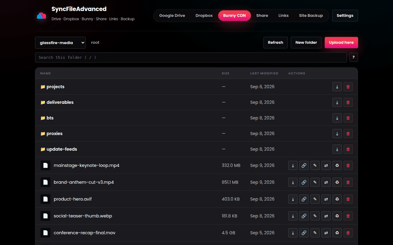 Sync File Advanced screenshot